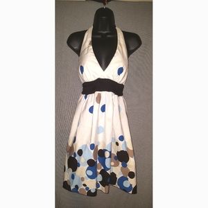 Speechless halter dress. Waist & neck ties size 5